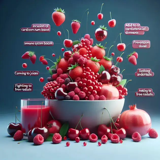 Benefícios do Consumo de Frutas Vermelhas para a Saúde